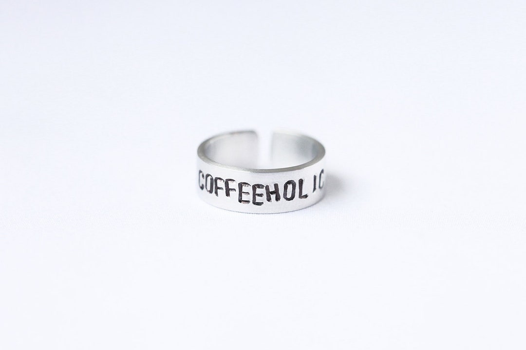 Custom Word Ring Personalized Name Ring Non Tarnish Adjustable Cuff ...