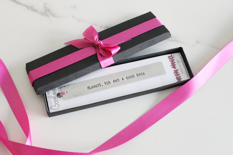 Customizable Metal Bookmark Personalized Engraved Bookmark Custom Book Quote Bookmark Unique