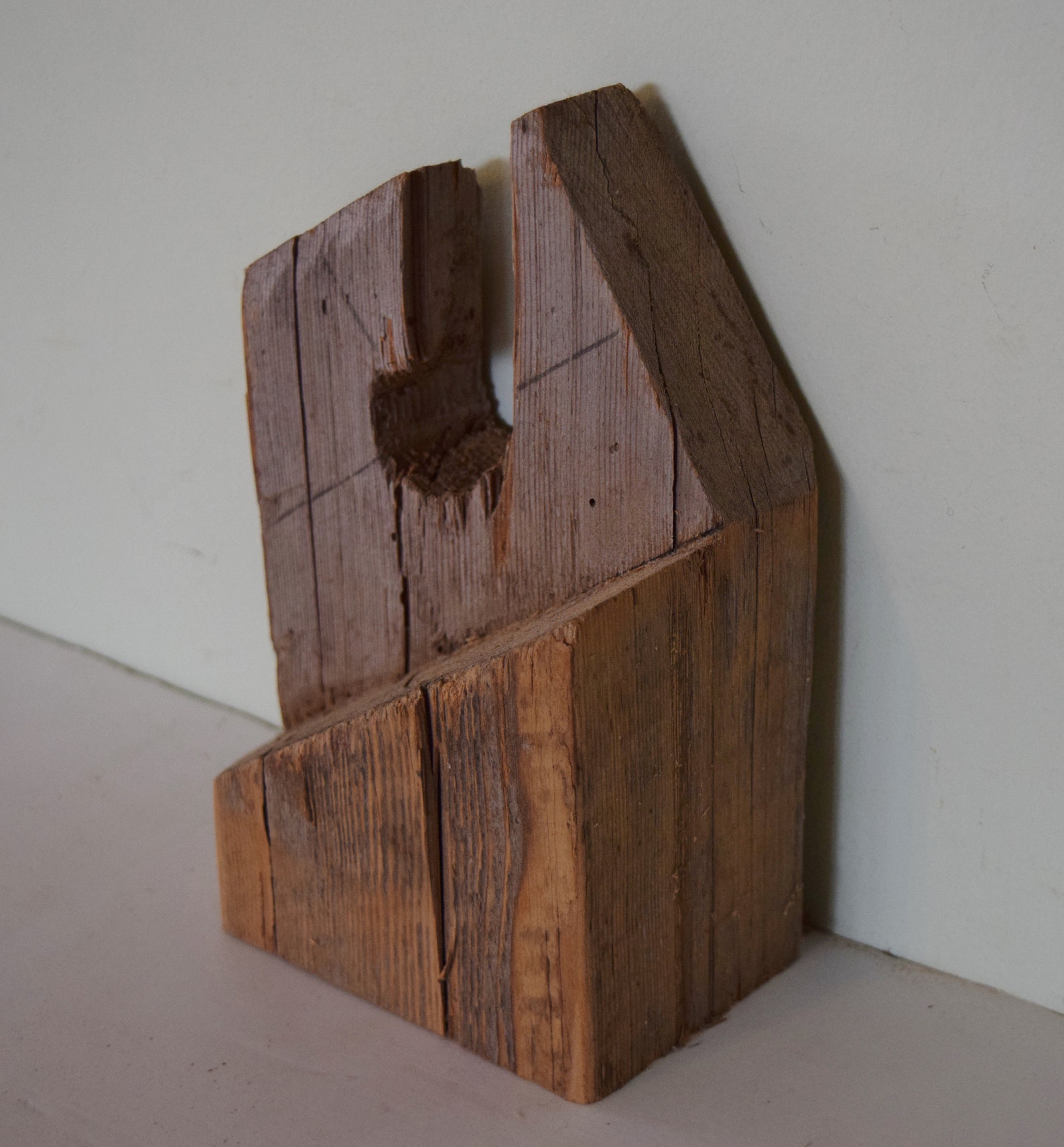 Reclaimed Barn Wood Sculpture Art Base Block 8 x 6 Etsy