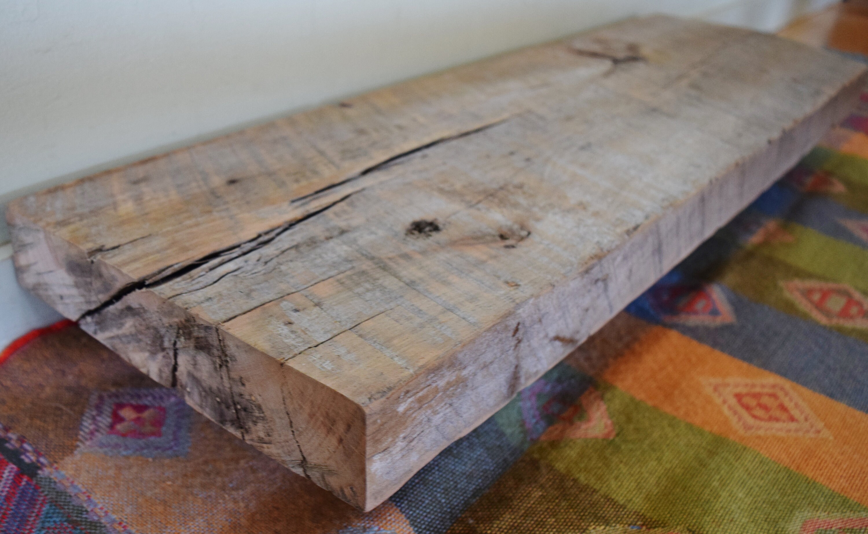 Reclaimed Barn Wood Shelf Board 31 x 9 x 2 Etsy
