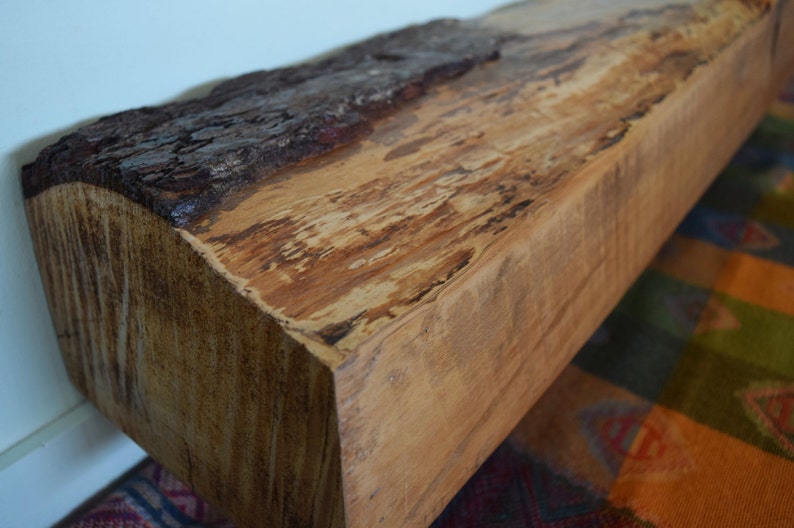 Reclaimed Barn Wood Mantel 42 X 8 X 6 Etsy