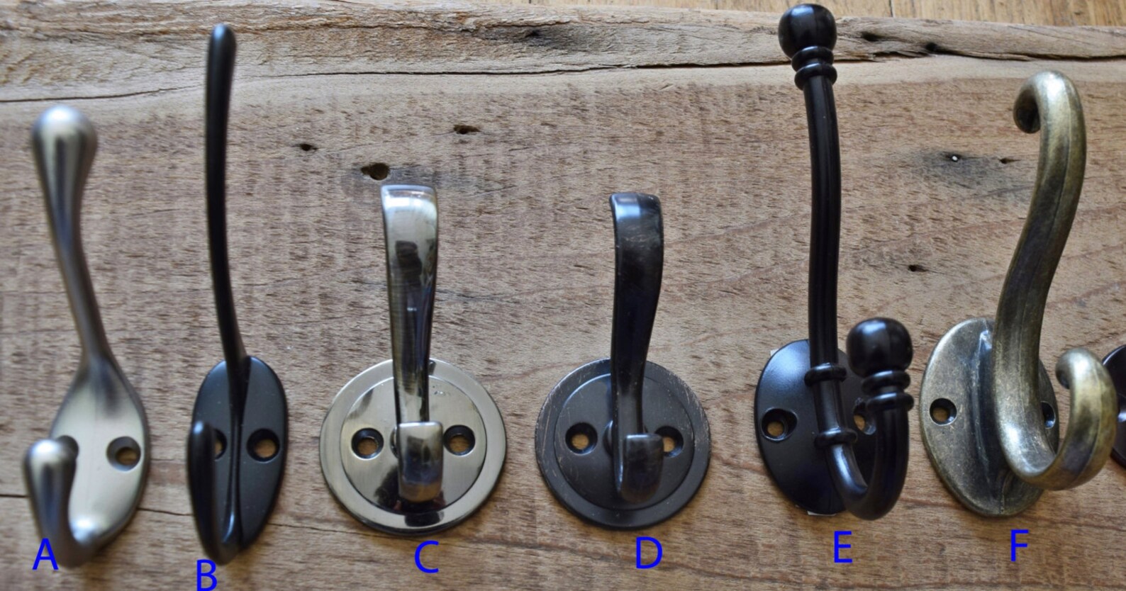 Reclaimed Barn Wood Coat Towel Rack 6 Seis ganchos elección de Etsy