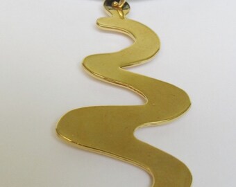Collar espiral de oro, collar espiral, colgante de oro espiral, regalo colgante de oro para ella, collar colgante espiral unisex, collar de oro para mamá