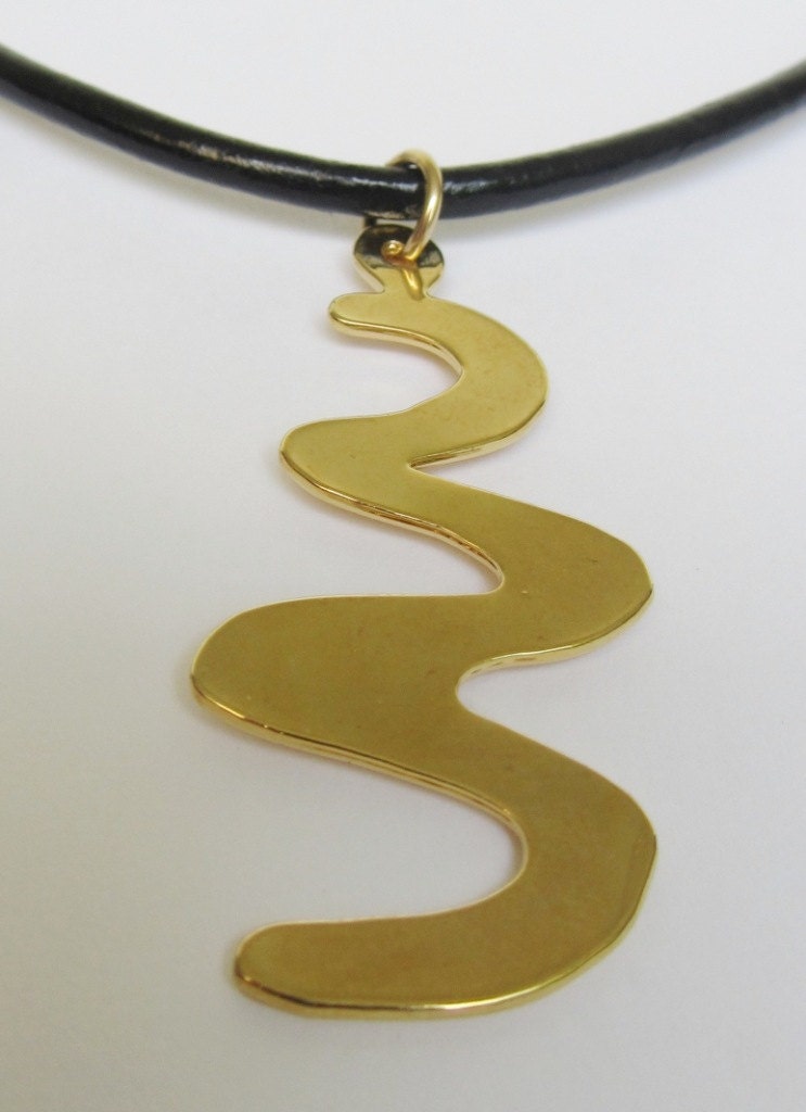 Gold spiral necklace spiral necklace spiral gold pendant Etsy