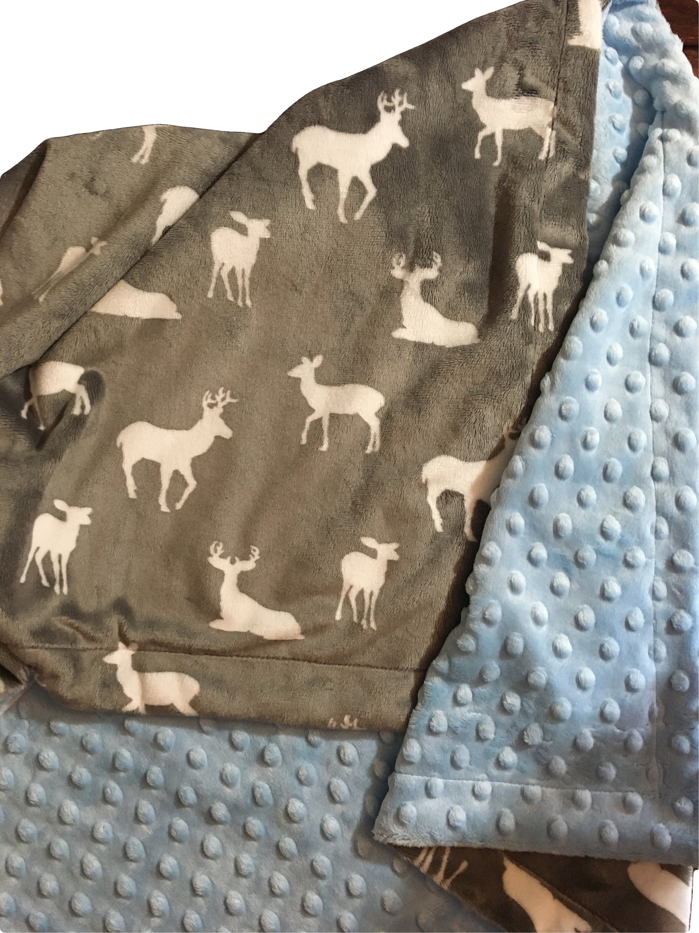 deer minky blanket