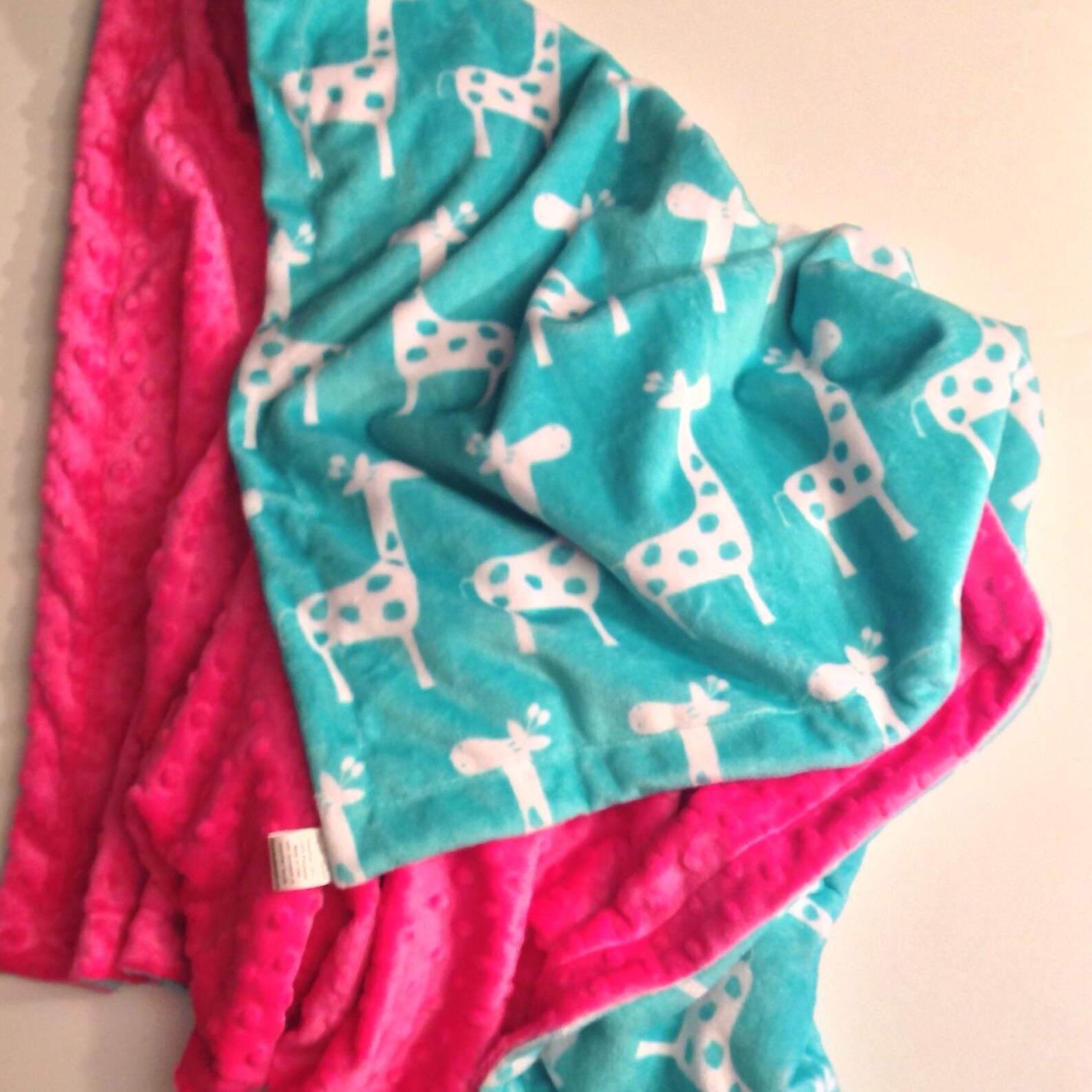 Giraffe Blanket Toddler Blanket Giraffe Minky Blanket Minky Etsy
