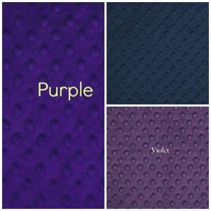 Minky Adult Blanket, Throw Blanket, Purple Floral Blanket, Dorm Room Blanket, Adult Throw Size 50 X 58 in image 5