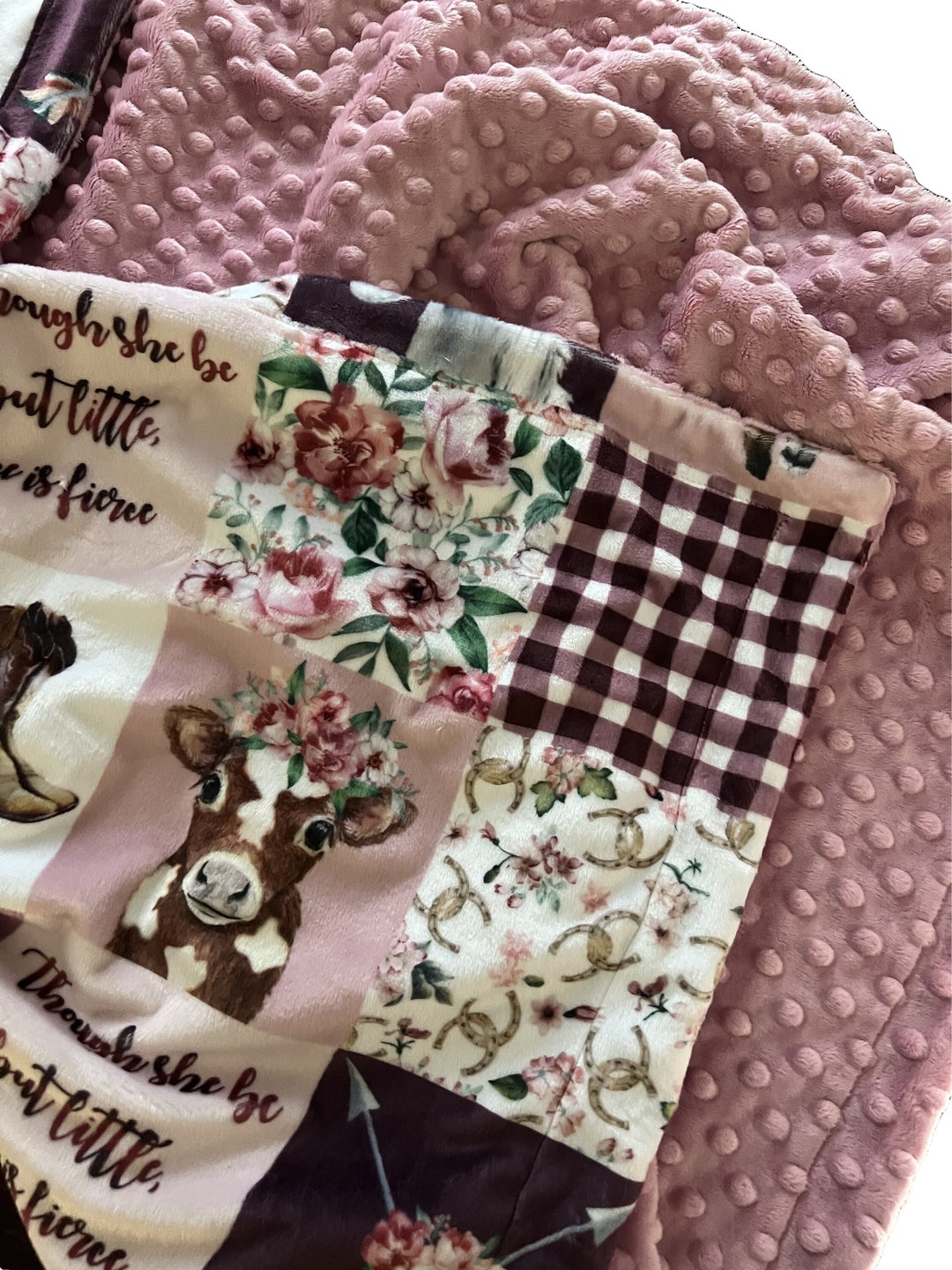Fierce Horse, Baby, Toddler or Adult Minky Blanket main image 1
