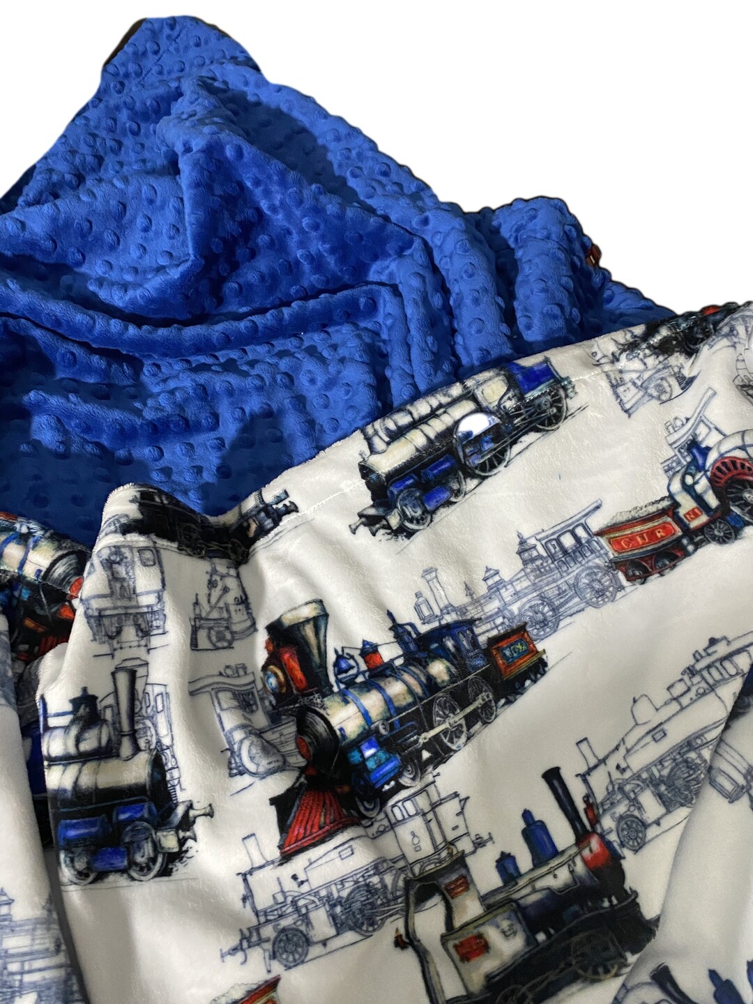 Minky Throw Blanket, Train Blanket, Blanket, Train Lovers Blanket,personalized