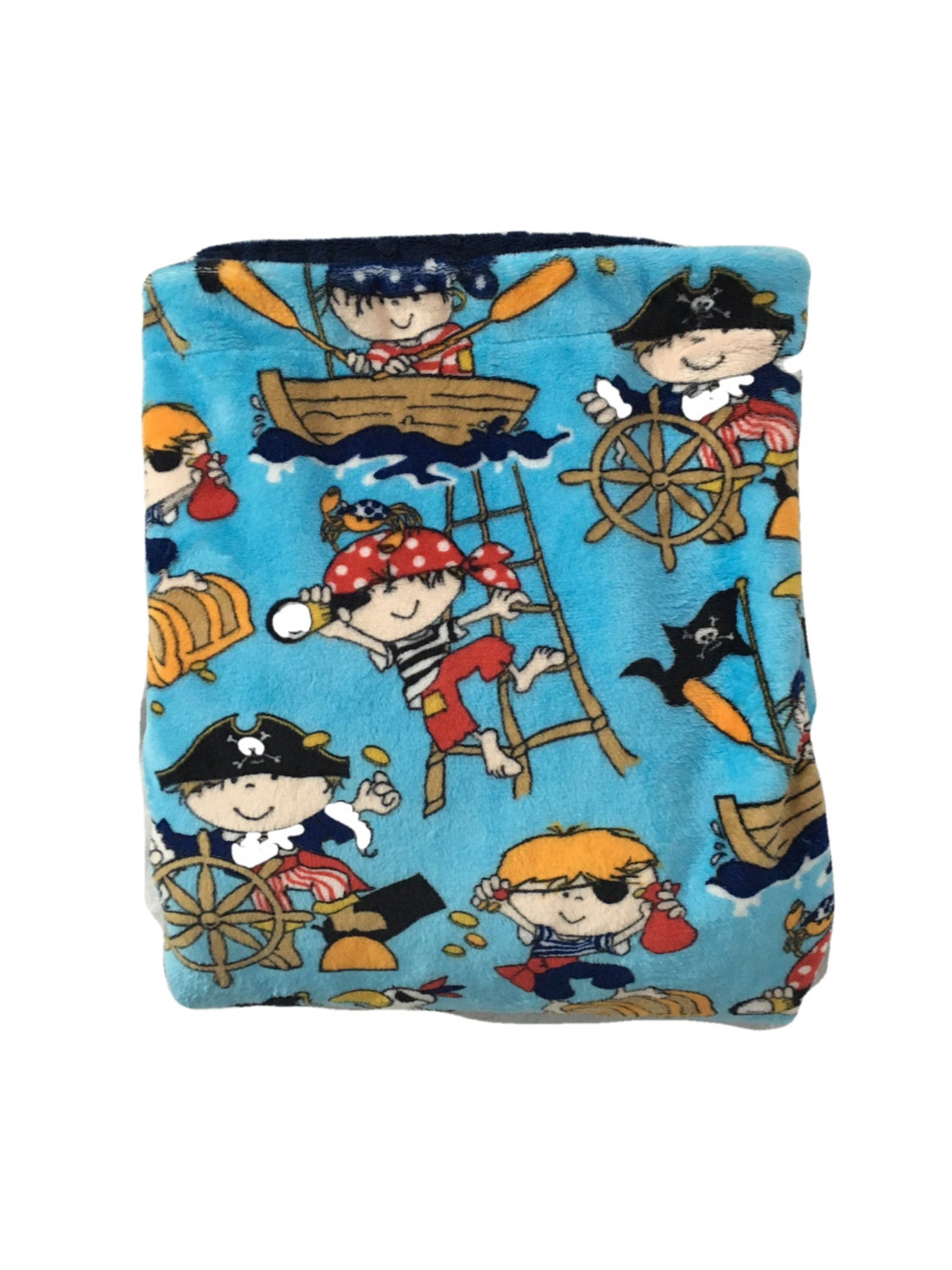 Pirate Minky Baby Blanket pirate Bedding Baby Boy Etsy