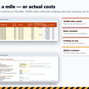 Courier Tax Spreadsheet 2026/27, Delivery Driver Mileage & Expense Tracker UK, Self Employed Rider Earnings, MTD Ready Excel Google Sheets image 4