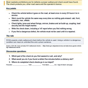 52 Toolbox Talks for HGV and Van Drivers, UK Transport Manager Driver Training, Sign-Off Sheets, Register, Word, PDF, Excel image 2