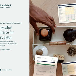 Cleaning Price Calculator & Quote Template, House Cleaning Estimate Form, Pricing Spreadsheet with Margin Check, Excel Template