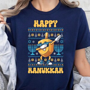 Comfort Colors Happy Hanukkah Shirt, Menorah Shirt, Holiday Shirt, Hanukkah Shirt, Chanukah Shirt, Festival of Lights, Jewish Celebration