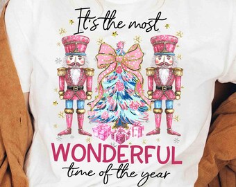 Comfort Colors Nutcracker Christmas Shirt: Pink Holiday Sweatshirt