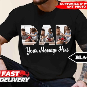Retro Custom Photo Dad Tee Shirt, Father’s Day Shirt, Custom Photo Shirt For Dad, Custom Dad Sweatshirt, Best Dad Ever Shirt, Gift For Dad