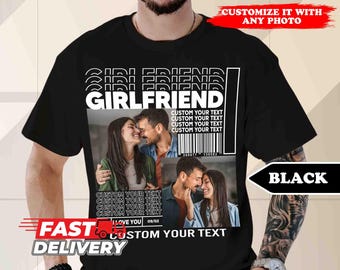 Custom Girlfriend Photo Shirt: 90's Retro Design