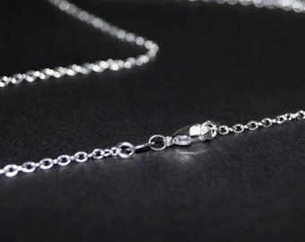 Sterling Silver Chain - 14 inch necklace - Solid Sterling Silver Necklace  - You Select Size - 12 13 14 15 16 inch -