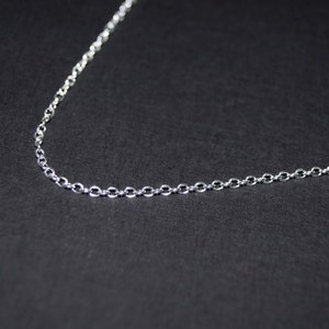 Sterling Silver Chain 30 inch necklace Solid Sterling Silver Necklace You Select Size 16 18 20 22 24 26 28 30 inch image 5