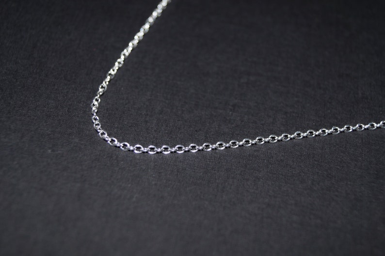 Sterling Silver Chain 30 inch necklace Solid Sterling Silver Necklace You Select Size 16 18 20 22 24 26 28 30 inch image 5