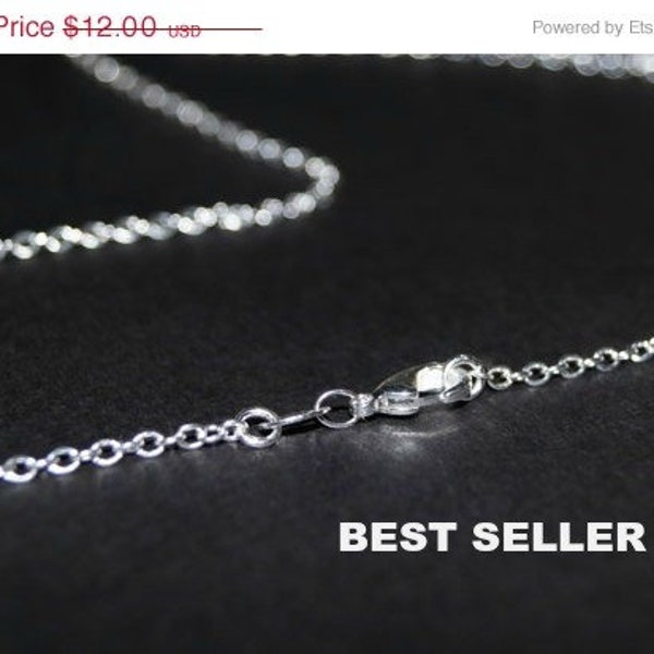 Sterling Silver Chain - 30 inch necklace - Solid Sterling Silver Necklace  - You Select Size - 16 18 20 22 24 26 28 30 inch -