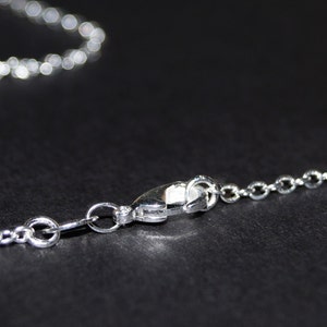 Sterling Silver Chain 30 inch necklace Solid Sterling Silver Necklace You Select Size 16 18 20 22 24 26 28 30 inch image 3