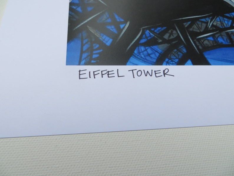 Eiffel Tower, 11x14 Signed Print, Paris, France scene image 4