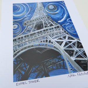 Eiffel Tower, 11x14 Signed Print, Paris, France scene image 2