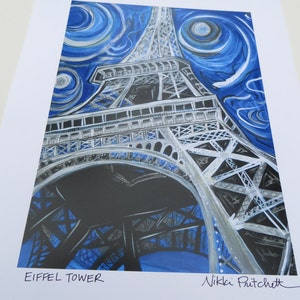 Eiffel Tower, 11x14 Signed Print, Paris, France scene image 1