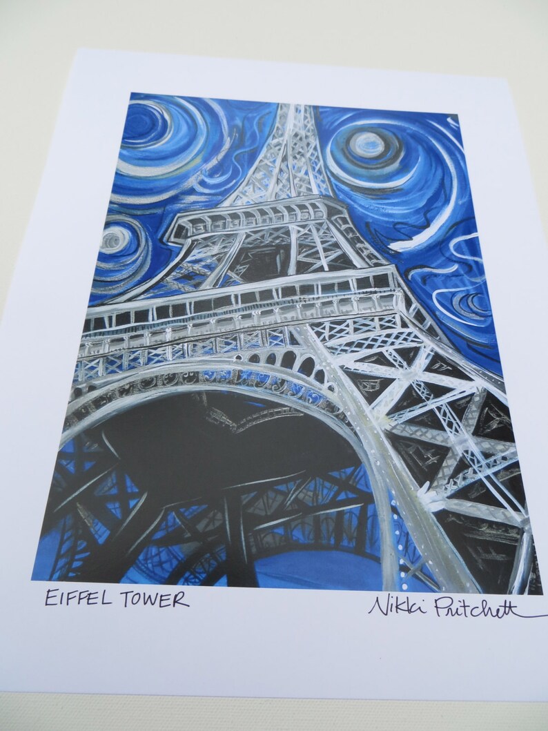 Eiffel Tower, 11x14 Signed Print, Paris, France scene image 1
