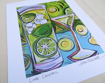 Print sale, Lime Cocktail, 11x14 inch on paper