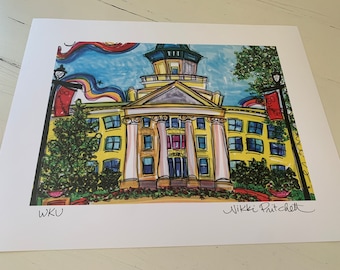 WKU - Signed Art Print - 11x14 Inches