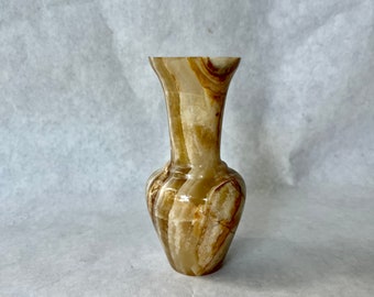 Vintage Onyx Vase // Small Stone Vase // Natural History