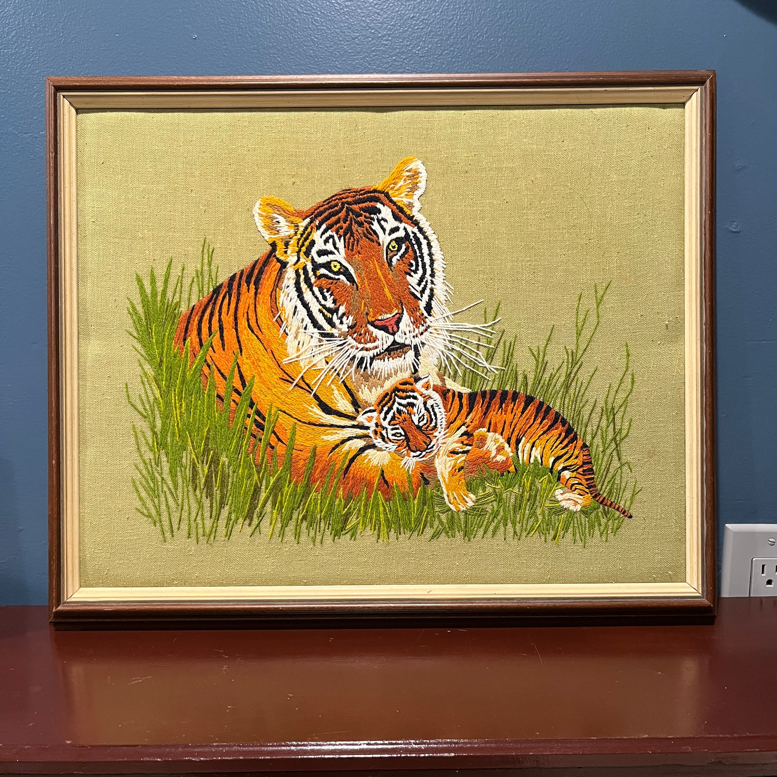Tiger string art portrait