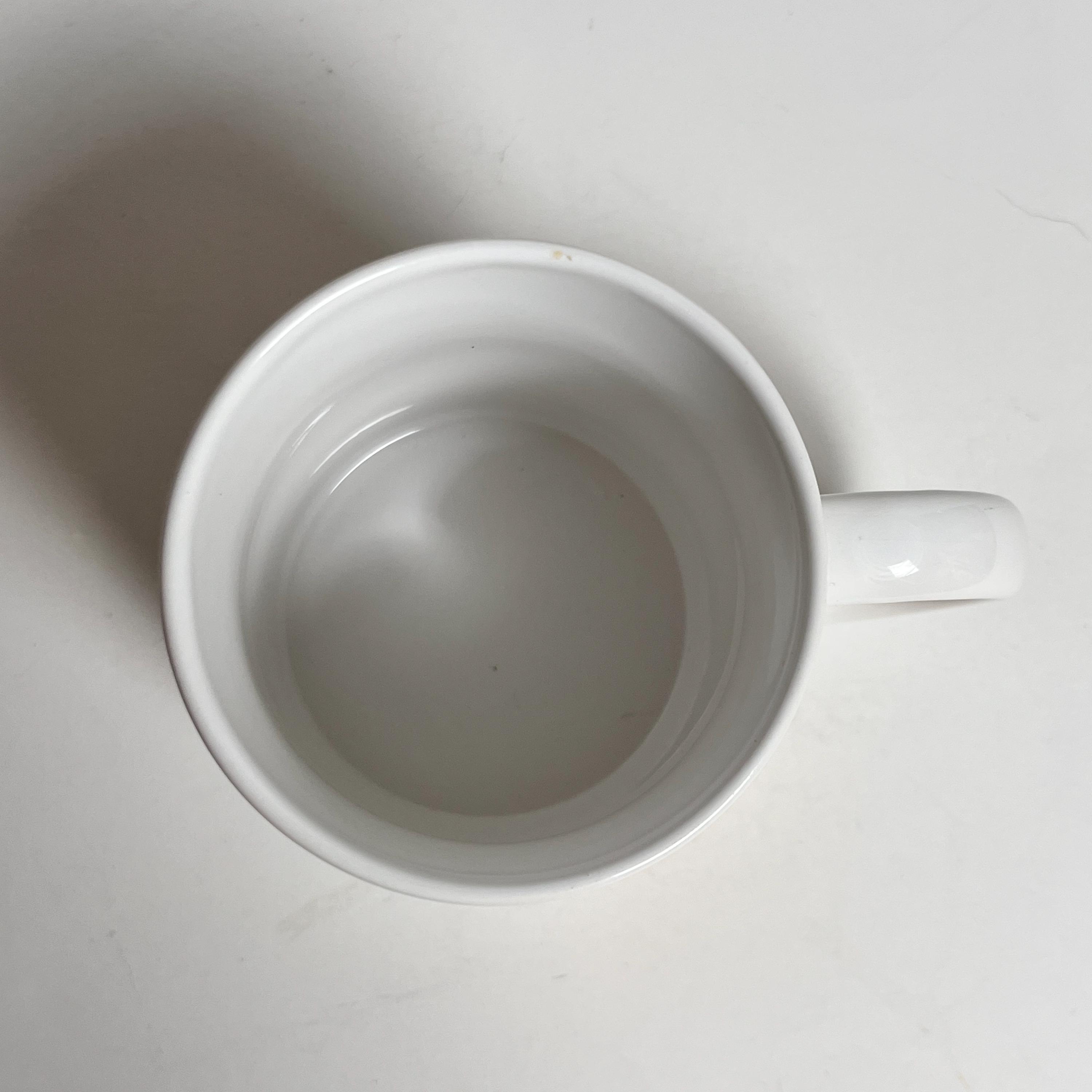 虹色の熱気球が描かれたヴィンテージコーヒーマグ - Etsy 日本