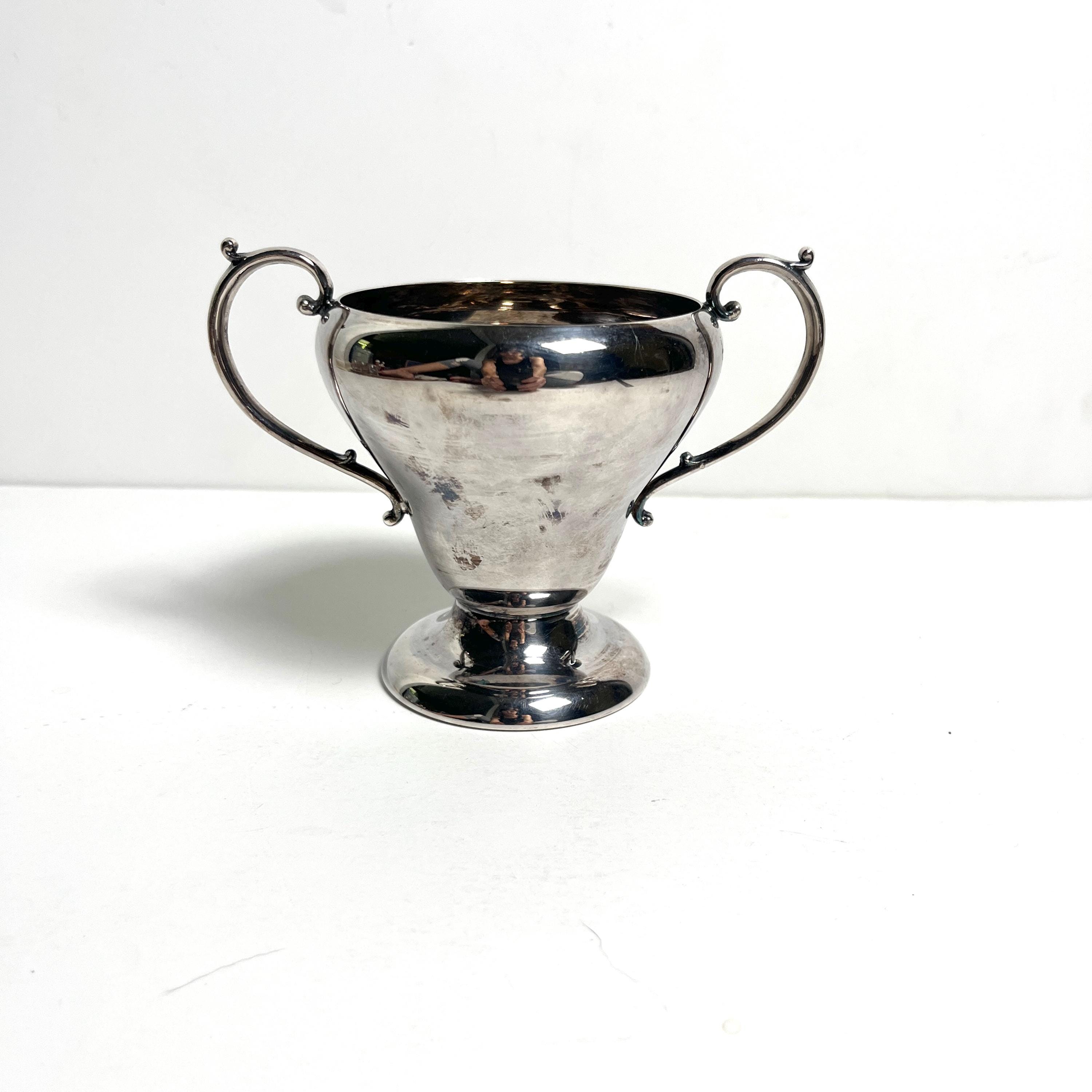 Kleine Vintage Silber liebevolle Tasse Primrose
