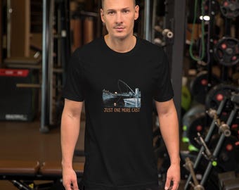 Nur noch ein Wurf – Lustiges Angel-T-Shirt, Weihnachtsgeschenk für Papa, Angelgeschenk für Angler und Fischer
