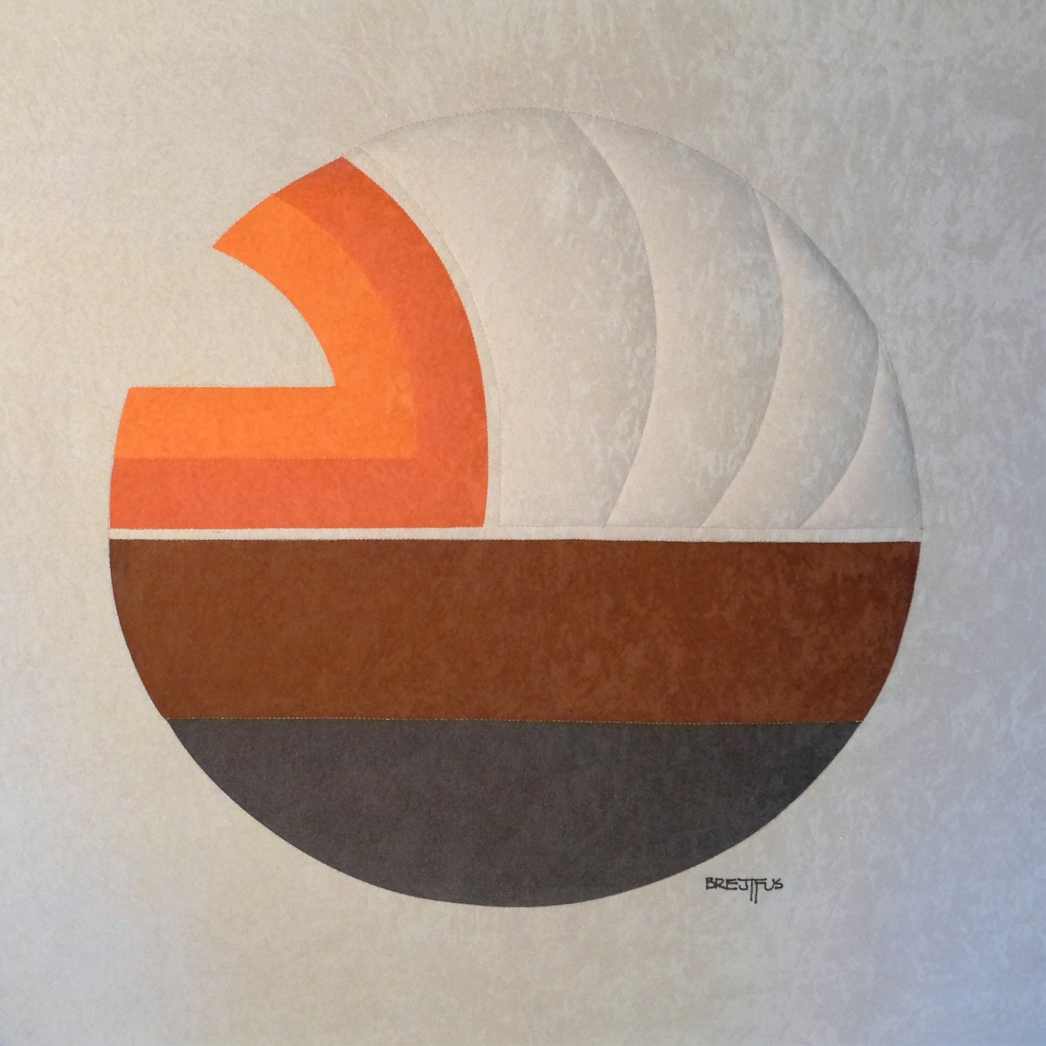 Ron Brejtfus 1970s Original Textile Art① Ron Brejtfus 1970s Original Textile Art① 1970's Authentic