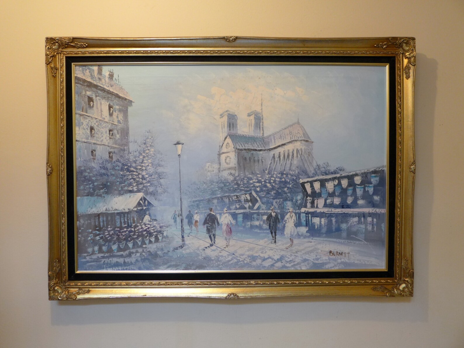 Caroline Original Oil Painting Parisian Street Scene Etsy