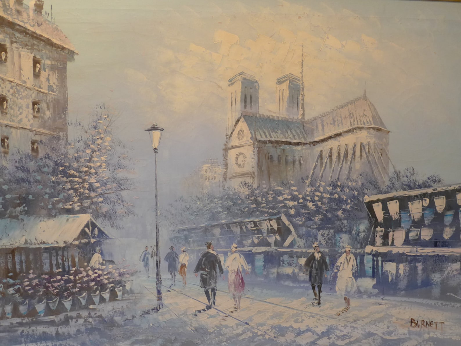 Caroline Burnett Original Oil Painting Parisian Street Scene | Etsy