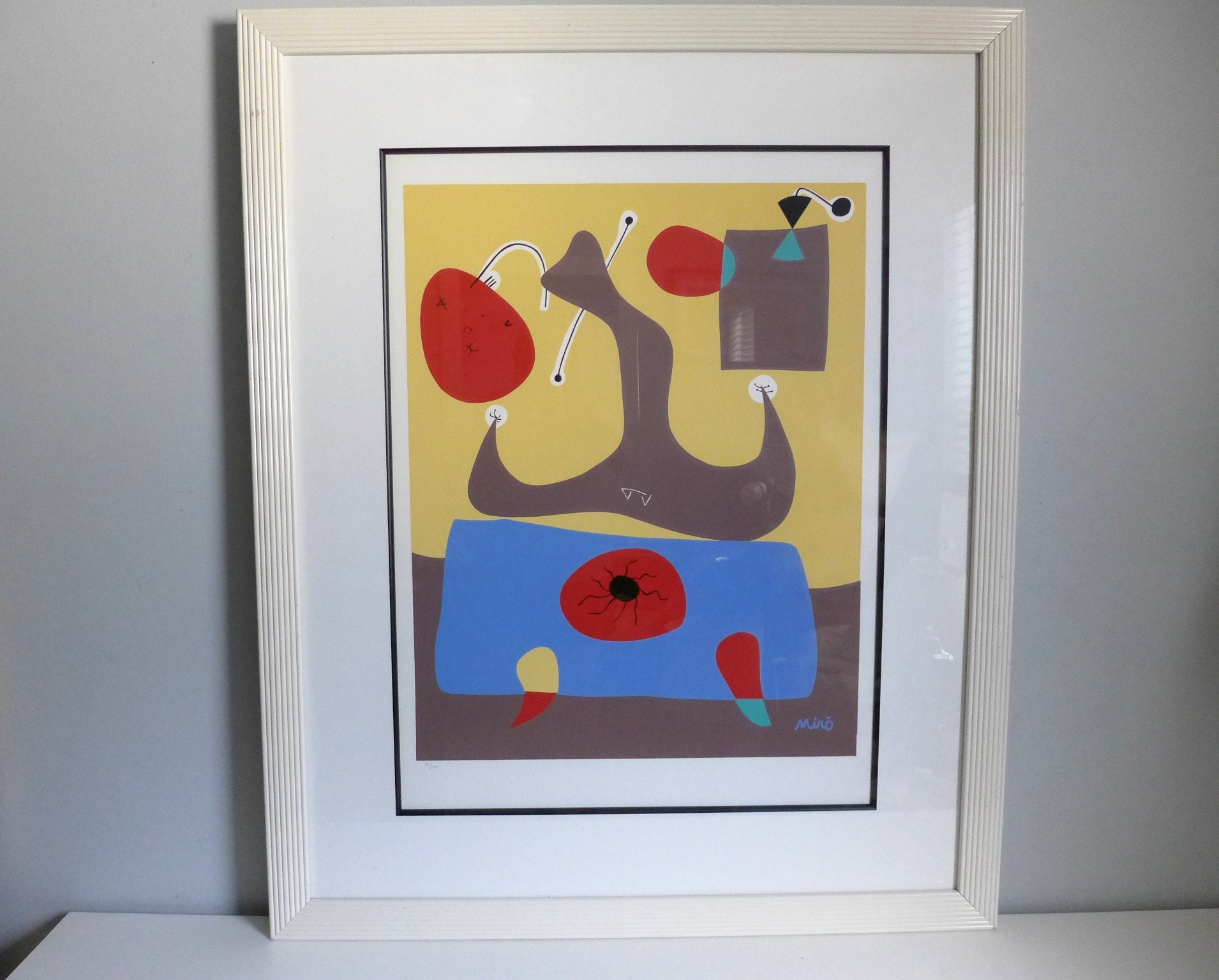 Joan Miro Framed Set - Etsy