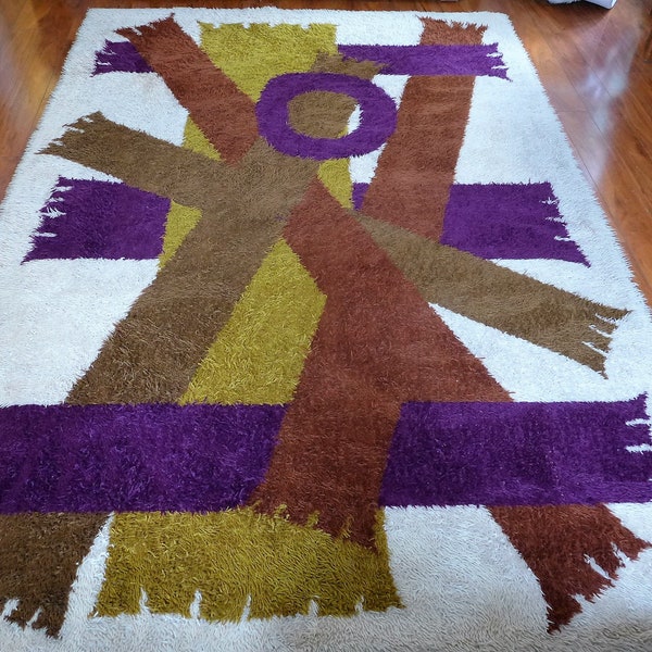 Danish Rya Rug - Etsy