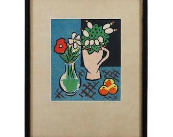 Vintage Ron Brejtfus Circlet Textile Art Abstract Sun 70s Panton