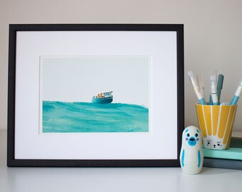Boat - unframed print