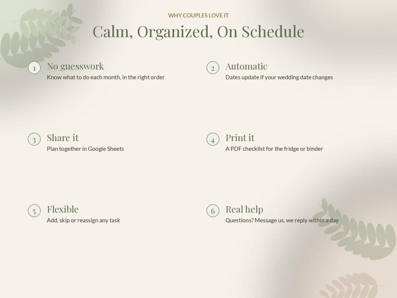Wedding Checklist Printable PDF, Wedding Planning Checklist by Month, Google Sheets Wedding To Do List, Engagement Gift for Bride image 9