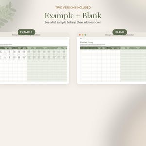 Recipe Cost Calculator Spreadsheet, Bakery Pricing Template, Recipe Costing Sheet Google Sheets Excel, Home Baker Cake Pricing image 8