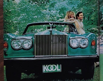 1970s Kool Cigarettes Rolls-Royce Corniche Original Magazine Advertisement