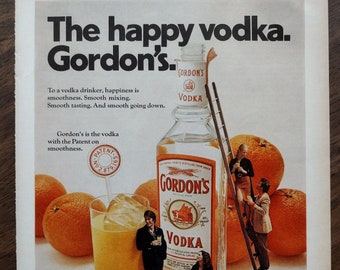 1970s Gordon's Vodka Original Magazine Advertisement