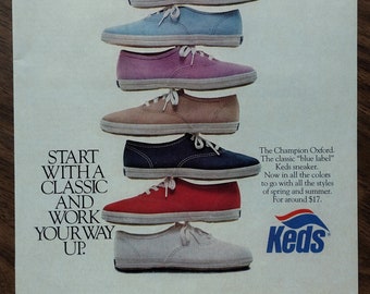 1980s Keds Original Magazine Advertisement