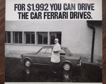 1970s Fiat 128 Original Magazine Advertisement